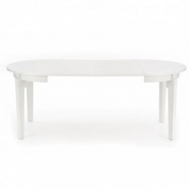 SORBUS stół rozkładany, blat - biały, nogi - białe 