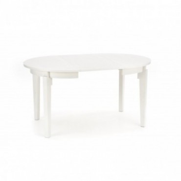 SORBUS stół rozkładany, blat - biały, nogi - białe 