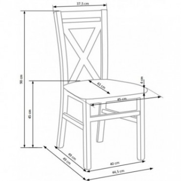 DARIUSZ 2 krzesło ciemny orzech 