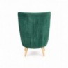 RAVEL fotel wypoczynkowy ciemny zielony / naturalny