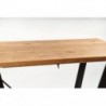 MASSIVE stół rozkładany 160-250x90x77 cm jasny dąb/czarny 