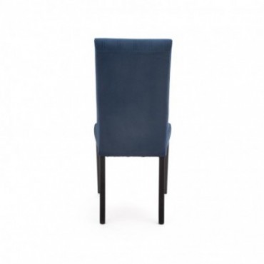 DIEGO 2 krzesło czarny / tap. velvet pikowany Pasy - MONOLITH 77 (granatowy) 