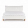 SANDY łóżko tapicerowane biały 