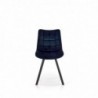 K332 krzesło nogi - czarne, siedzisko - granatowy 