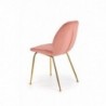 K381 krzesło różowy / złoty 