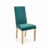 DIEGO 3 krzesło dąb miodowy / tap. velvet pikowany Pasy - MONOLITH 37 (ciemny zielony) 