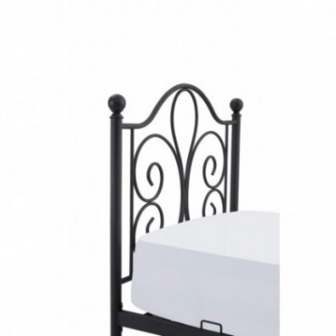 PANAMA 90 cm łóżko metalowe czarny 