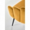 K410 krzesło musztardowy velvet 
