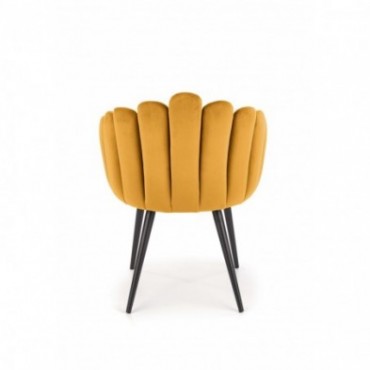 K410 krzesło musztardowy velvet 