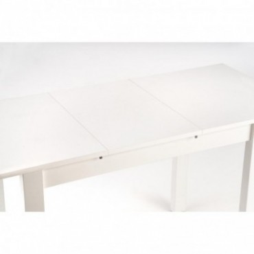GINO stół rozkładany blat - biały, nogi - biały 