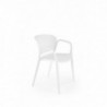 K491 krzesło plastik biały 