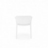 K491 krzesło plastik biały 
