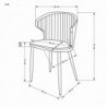 K496 krzesło musztardowy 