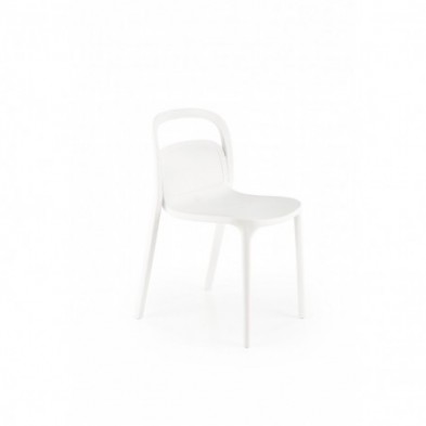 K490 krzesło plastik biały 