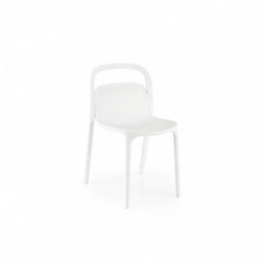 K490 krzesło plastik biały 