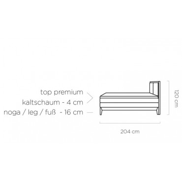 Łóżko Ida 140x200 cm