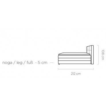 Łóżko Rita 100x200 cm