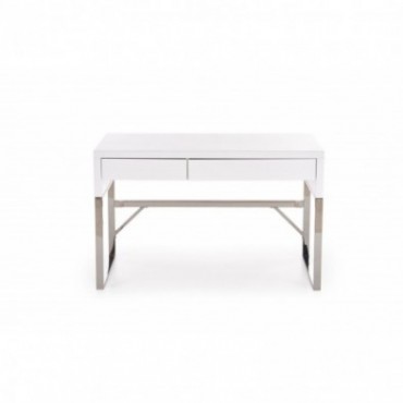 B32 biurko biały-chrom 