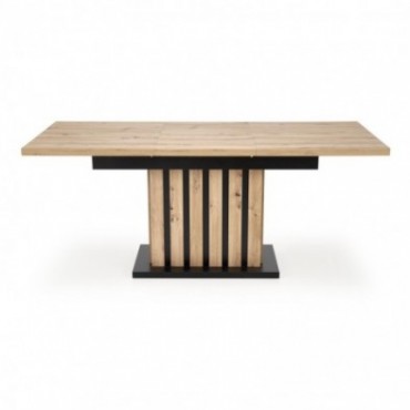 LAMELLO stół rozkładany 130-180/80 cm dąb artisan/czarny 