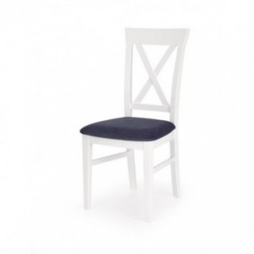 BERGAMO krzesło biało-popielate 