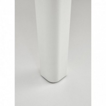 RINGO stół kolor blat dąb craft, nogi - biały (102-142x102x76 cm) 