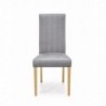 DIEGO 3 krzesło dąb miodowy / tap. velvet pikowany Pasy - MONOLITH 85 (jasny popiel) 