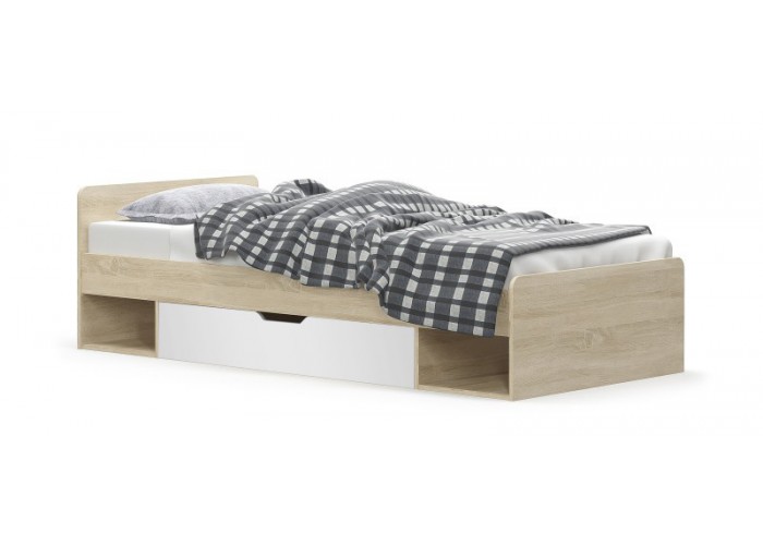 system TIPS łóżko 1s/90 dąb sonoma / biały