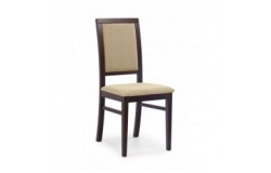 SYLWEK1 krzesło ciemny orzech, tkanina / tap: Torent Beige 