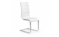 K104 krzesło biały/biały ekoskóra 