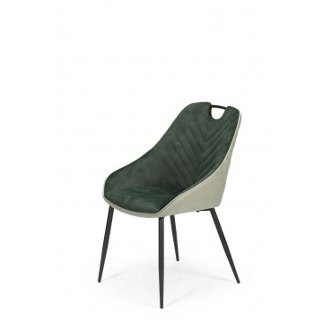 K412 krzesło ciemny zielony / jasny zielony 