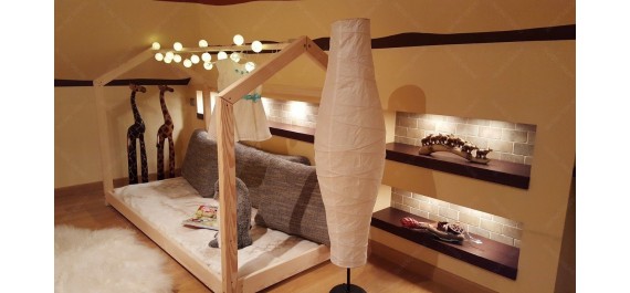 Łóżko domek Bella w stylu skandynawskim